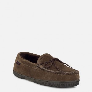 Red Wing Fleece-Forede Ruskind Loafer Tøfler | 26OIQGNSY